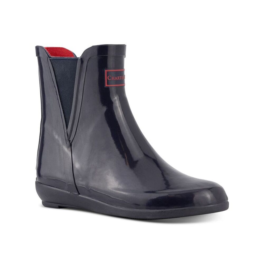 CHARTER CLUB Womens Navy Goring Cloudburst Round Toe Rain Boots 7 M